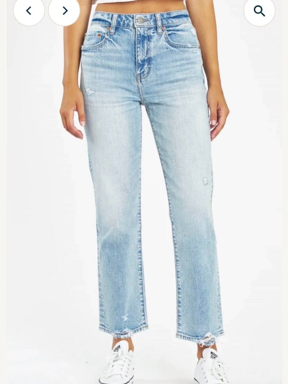 Daze Denim - High Rise Straight High Key